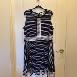 Michael by Michael Kors Polka Dot Sleeveless Dress